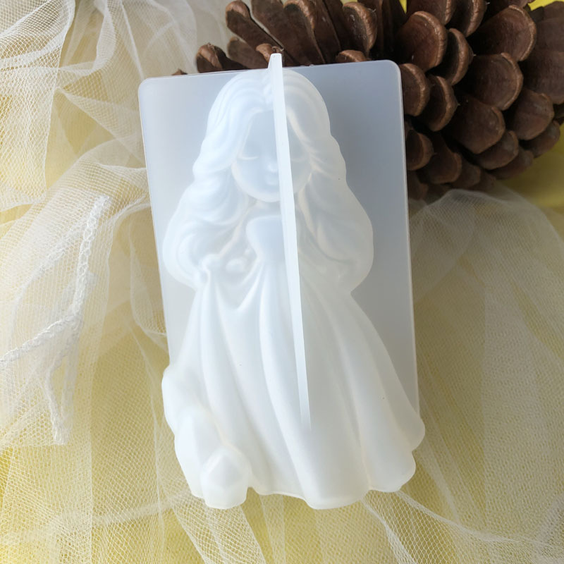 Candle Supplies Wholesale - Cetakan lilin silikon putri imut 3D