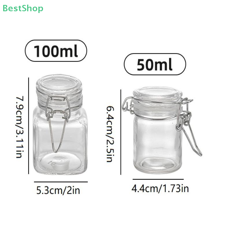Mason Jar 8Oz - ♥ Stoples Kaca Mini Persegi dengan