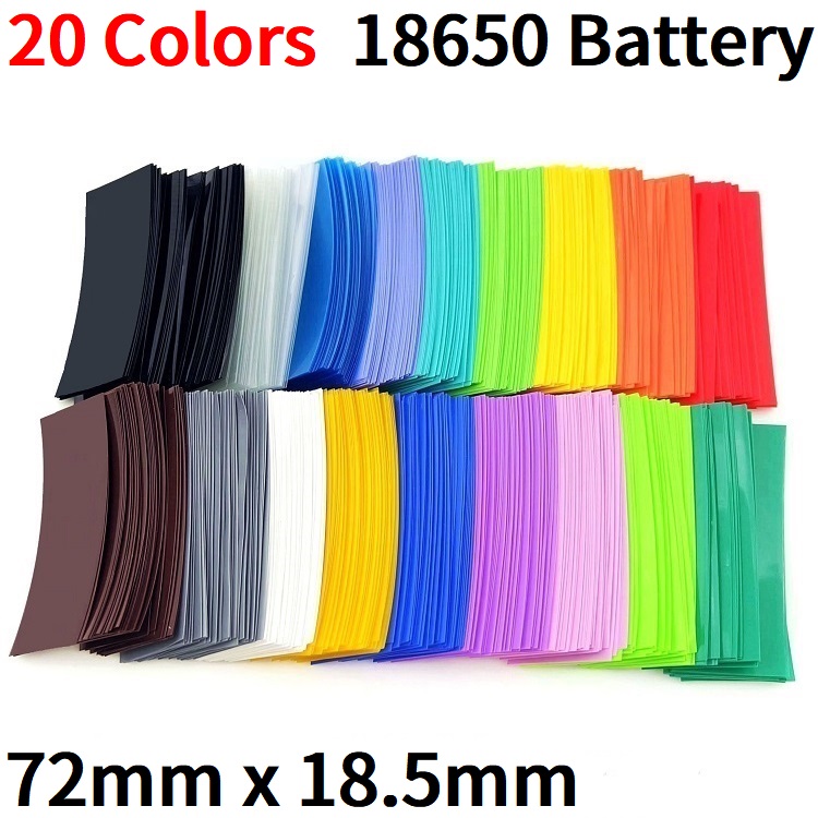Shrink Sleeve Pvc - 20/500 Buah 18650 Baterai Pita Film