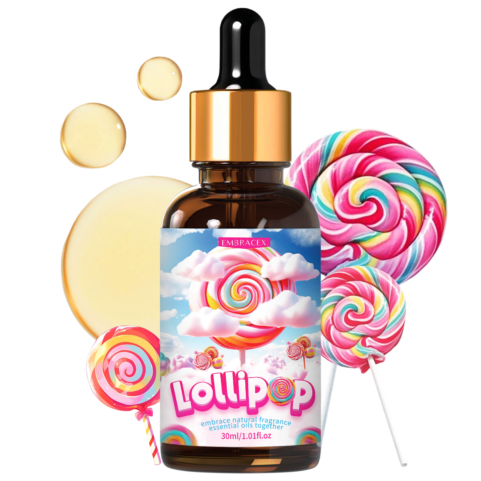 Candle Oil Supplies - 30Ml Minyak Esensial Lollipop Minyak Pengharum