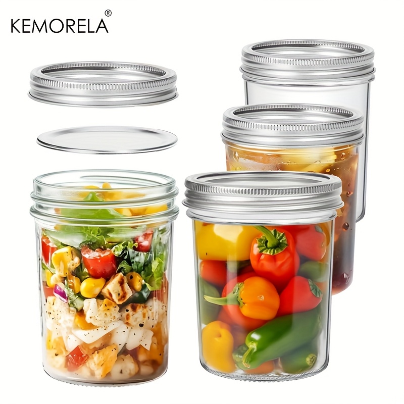 Mason Jar 8Oz - KEMORELA 4 Buah Stoples Mason 350ML
