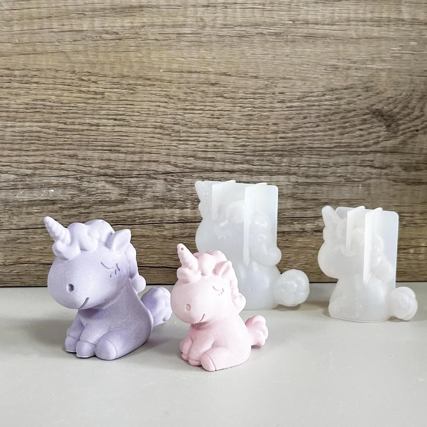 3D silikon geometris Unicorn k - Candle Supplies Wholesale ulasan dan harga