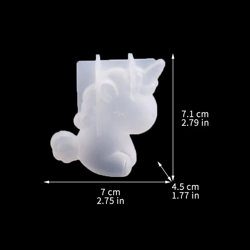 3D silikon geometris Unicorn k - Candle Supplies Wholesale ulasan dan harga