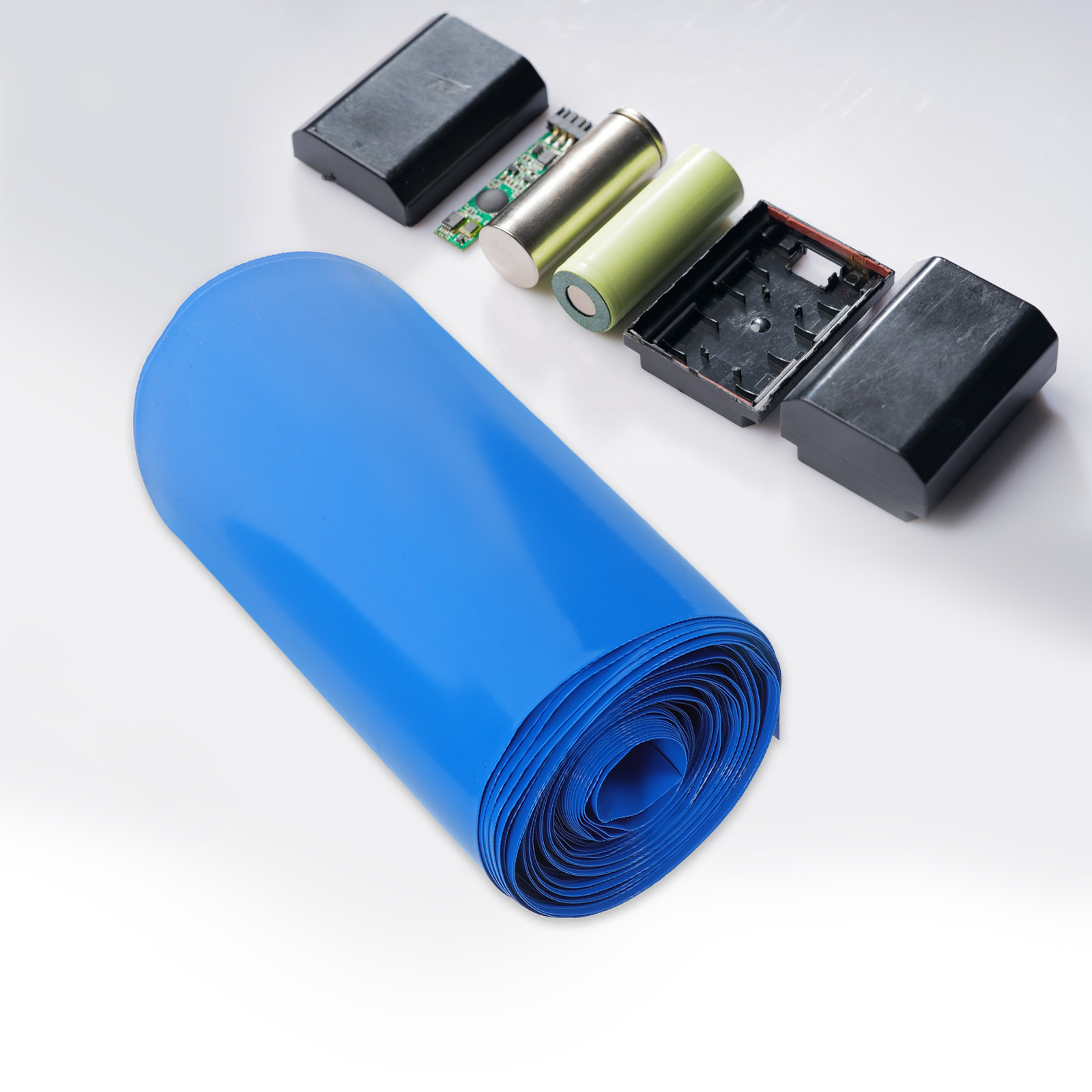 1 Rol Selang Susut Panas Biru  - Shrink Sleeve Pvc ulasan dan harga