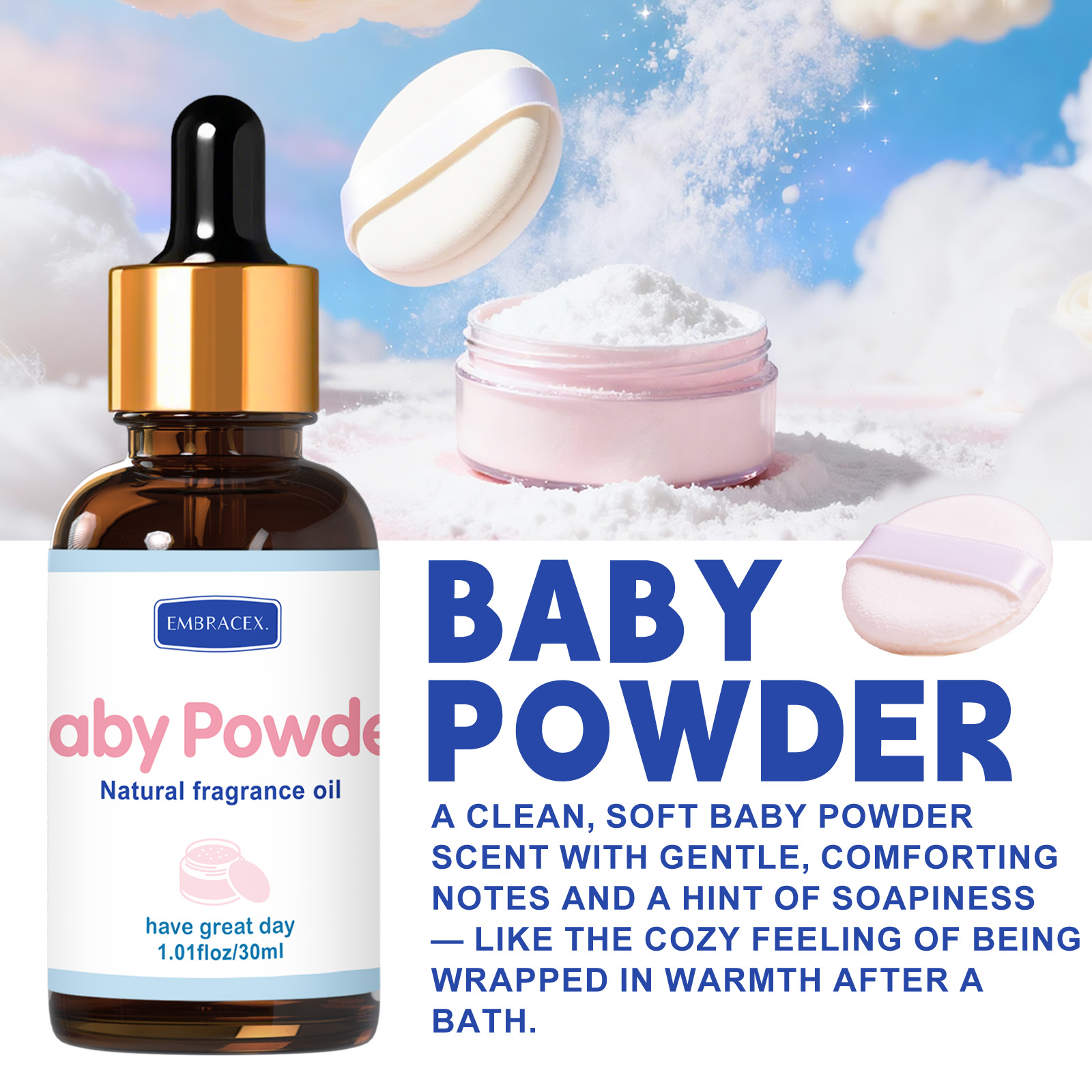 30ml Minyak Wangi Bedak Bayi U - Candle Oil Supplies ulasan dan harga