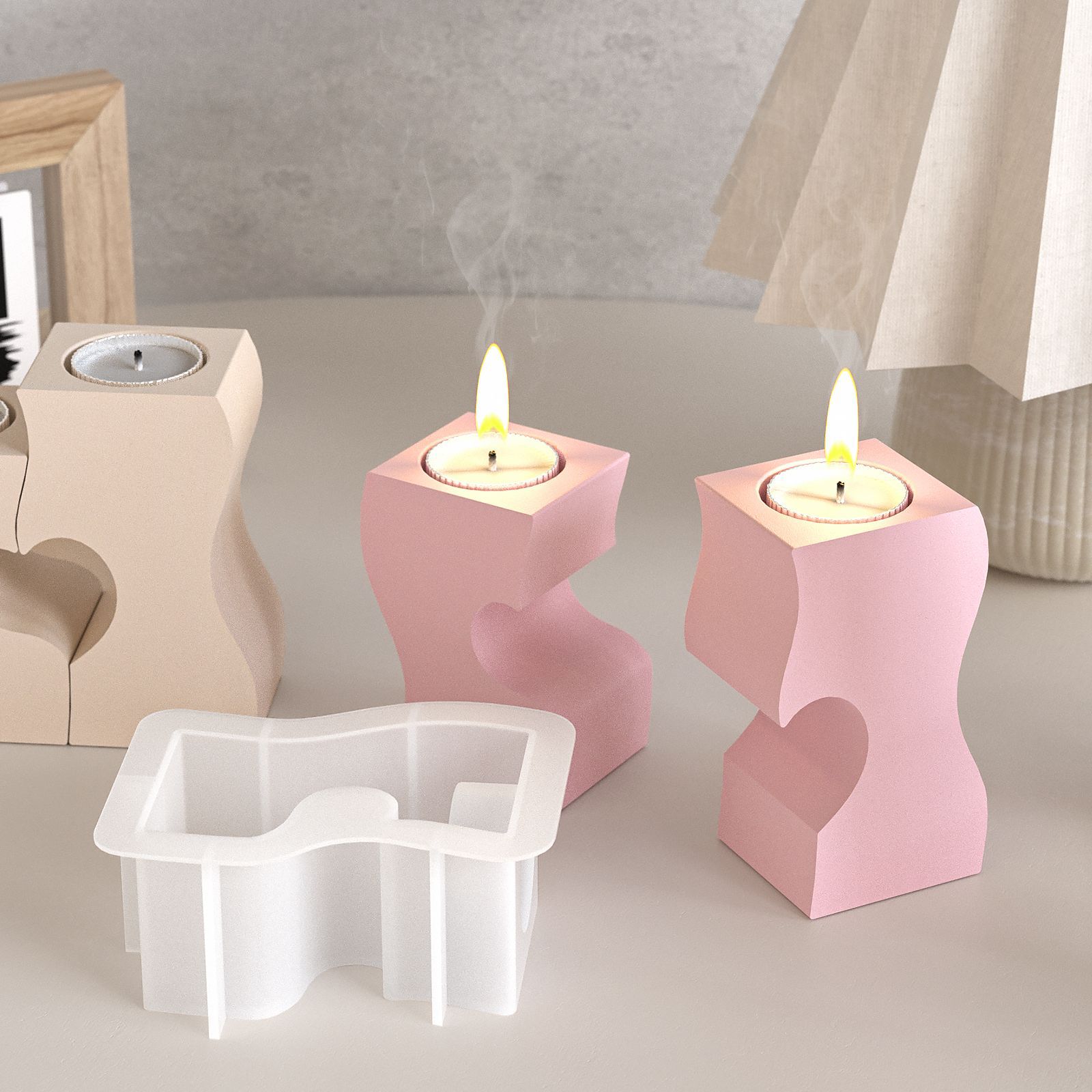 S Cetakan Silikon Lilin Hati D - Candle Supplies Wholesale ulasan dan harga
